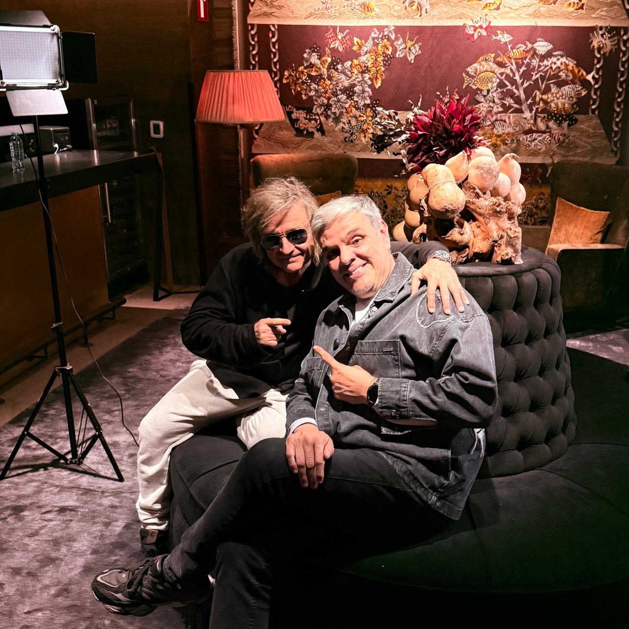 Jessie Cervantes con Nacho Cano