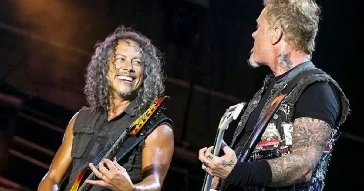 Kirk Hammett y James Hetfield