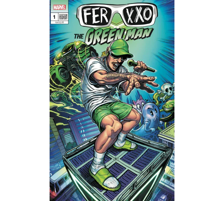 Feid publica cómic, “Ferxxo The Green Man”, en colaboración con Marvel