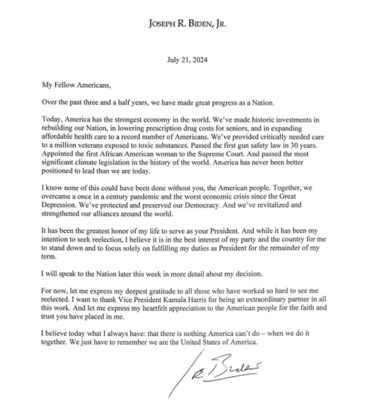 Joe Biden se retira de la contienda presidencial de Estados Unidos