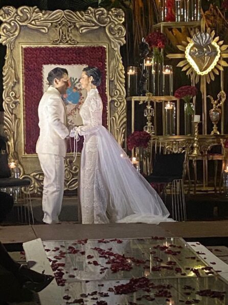 La primeras imágenes de la boda de Ángela Aguilar y Christian Nodal