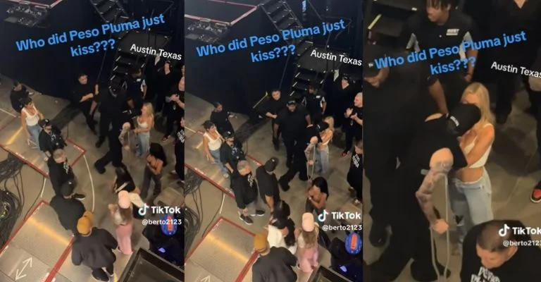 Peso Pluma se besa con misteriosa mujer en Austin, Texas