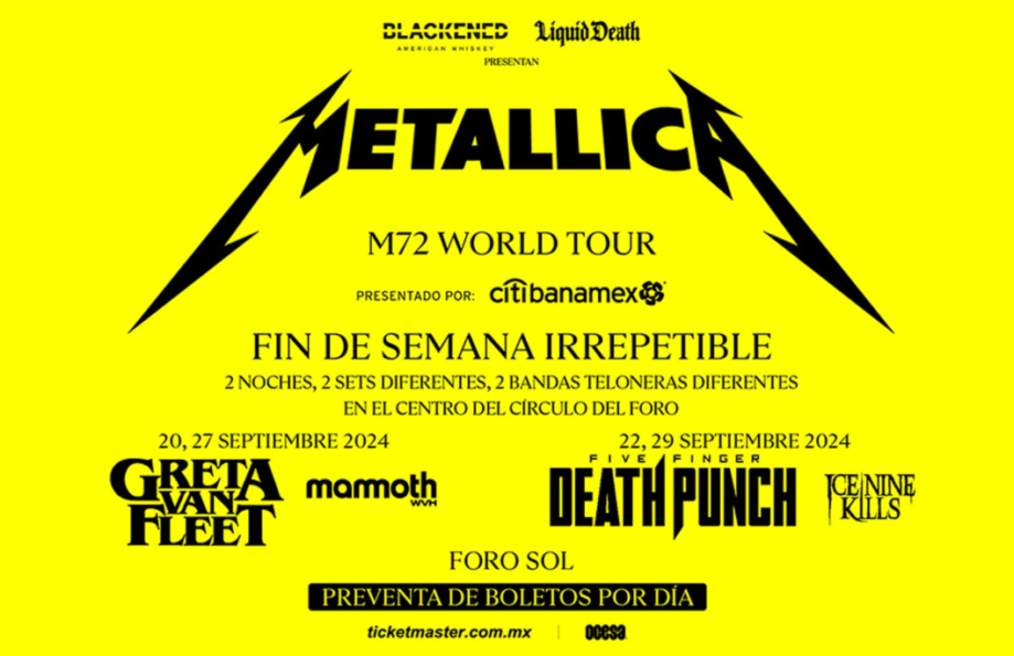 Metalllica sorprendió a sus fans mexicanos al interpretar "La Chona"