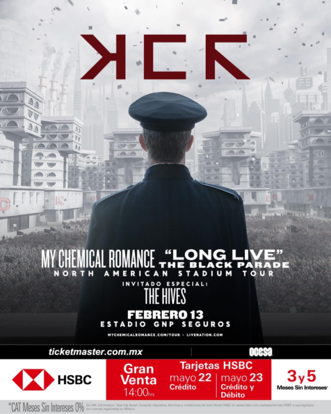 My Chemical Romance anuncia concierto en México