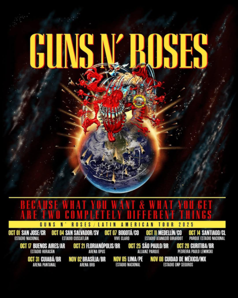 Guns N' Roses anuncian su regreso a México