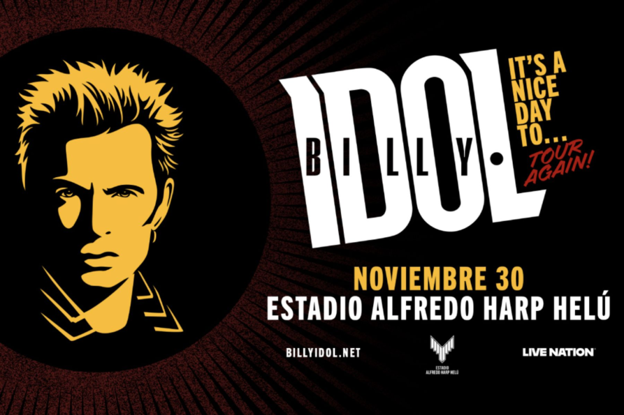 Billy Idol confirma concierto en la CDMX