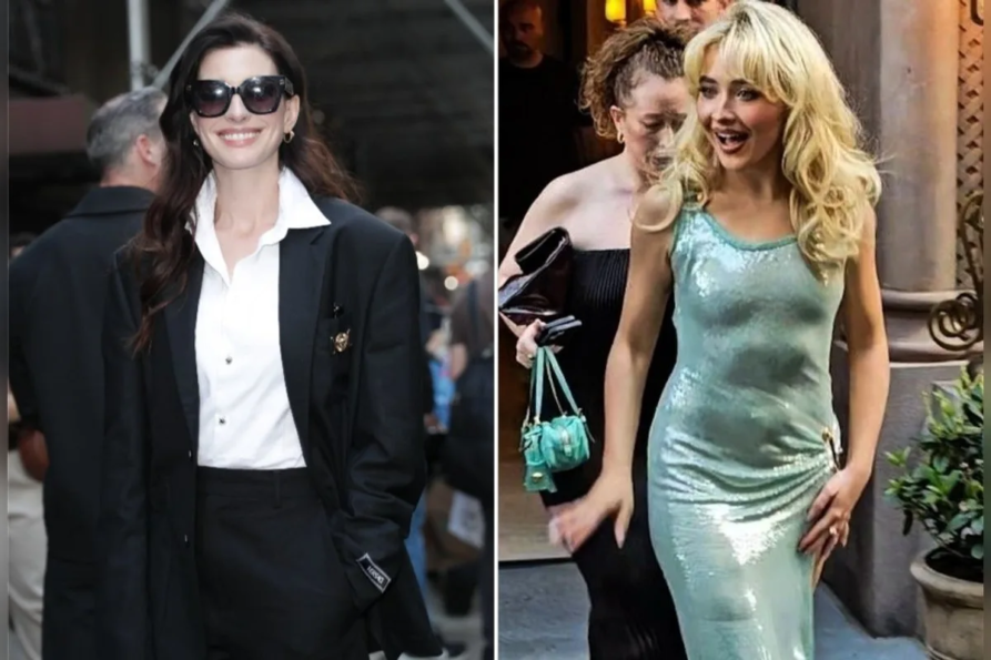 Sabrina Carpenter 'arresta' a Anne Hathaway en pleno show